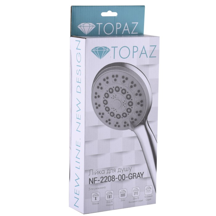 Душова лійка Topaz NF-2208-00-GRAY Душова лійка Topaz NF-2208-00-GRAY