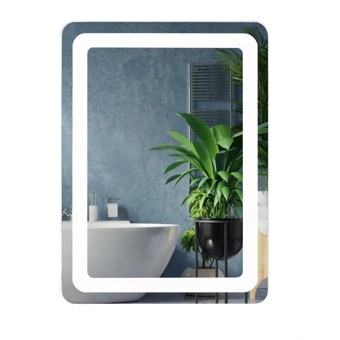 Дзеркало UNIO MRR-04 SQR-RA 600 x 800 mm LED FL Дзеркало UNIO MRR-04 SQR-RA 600 x 800 mm LED FL