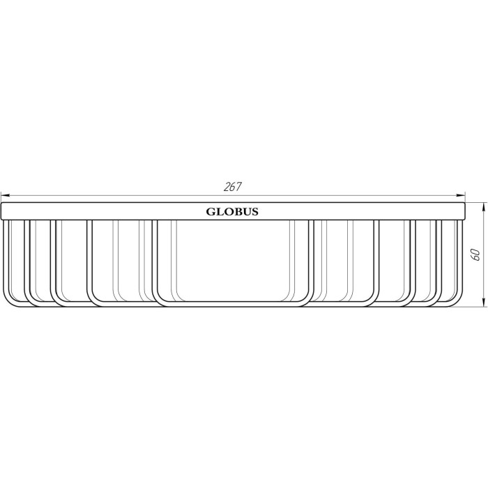 Поличка кутова Globus Lux SS 8499 Поличка кутова Globus Lux SS 8499
