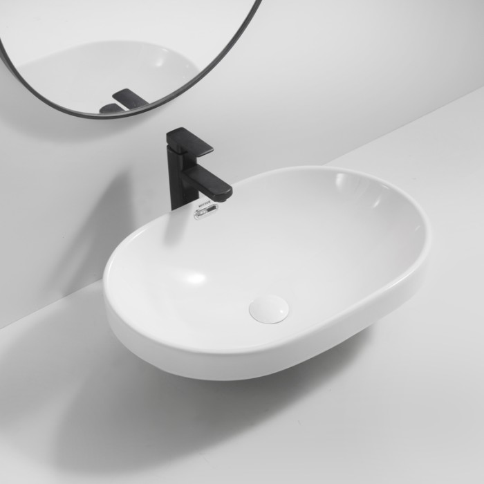 Раковина врізна на стільницю Mixxus Premium ELLIPSE-1601 600х400х190mm з переливом (MP6569) Раковина врізна на стільницю Mixxus Premium ELLIPSE-1601 600х400х190mm з переливом (MP6569)