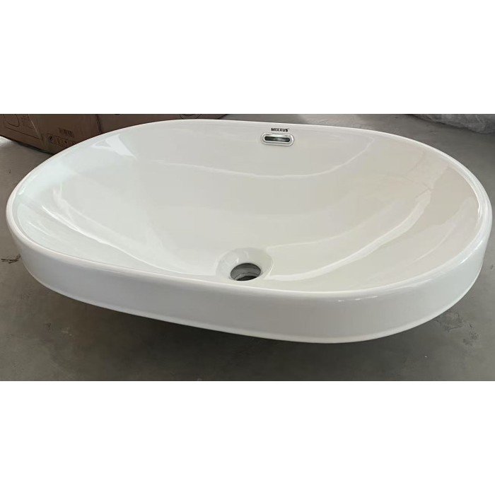Раковина врізна на стільницю Mixxus Premium ELLIPSE-1601 600х400х190mm з переливом (MP6569) Раковина врізна на стільницю Mixxus Premium ELLIPSE-1601 600х400х190mm з переливом (MP6569)