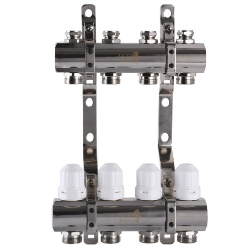 Колектор з регуляторами та кріпленням ECO 001С 1″x4
