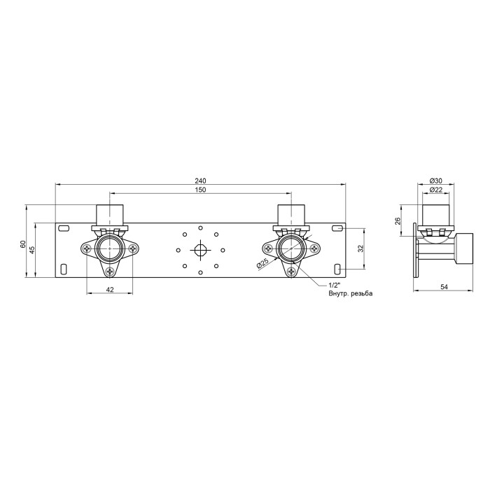 Планка прес в зборі Icma 20х1/2" №412 Планка прес в зборі Icma 20х1/2" №412