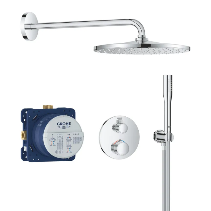 Система з термостатом прихованого монтажу з Rainshower Mono 310 Grohe Grohtherm Душова (34869000) Система з термостатом прихованого монтажу з Rainshower Mono 310 Grohe Grohtherm Душова (34869000)