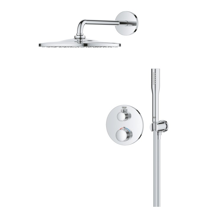 Система з термостатом прихованого монтажу з Rainshower Mono 310 Grohe Grohtherm Душова (34869000) Система з термостатом прихованого монтажу з Rainshower Mono 310 Grohe Grohtherm Душова (34869000)