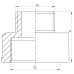 Перехідник (коннектор) 1/2 "х3 / 4" (хром) Koer KF.A0608.CHR (KF0138)