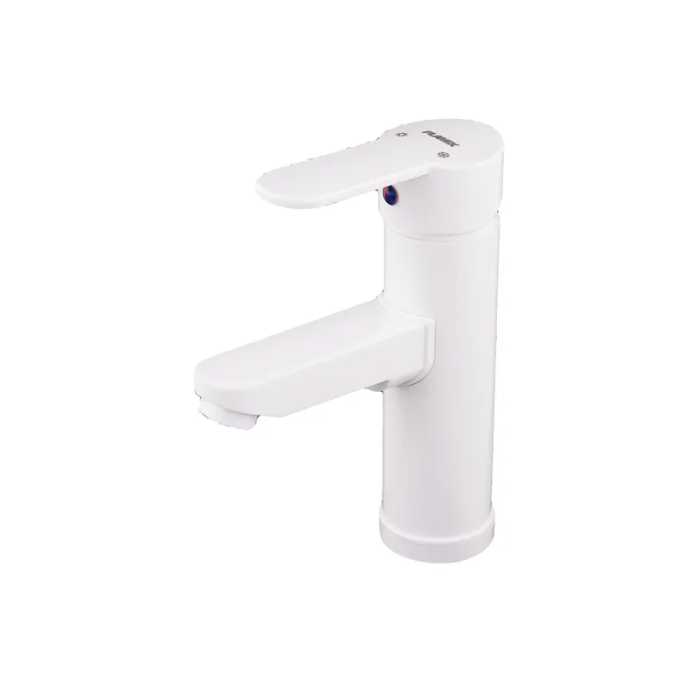 Змішувач для умивальника Plamix Raul-001-A White (без підведення) (PM0651) Змішувач для умивальника Plamix Raul-001-A White (без підведення) (PM0651)