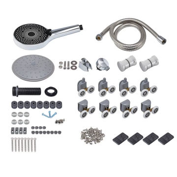 Комплект фурнітури для душового боксу Mixxus Strong SCP01-SET Chrome (MI8162)