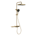 Душова колона з термостатичним змішувачем Mixxus Premium SPACE-009-J Brushed gold, 3 режими (MI6541)