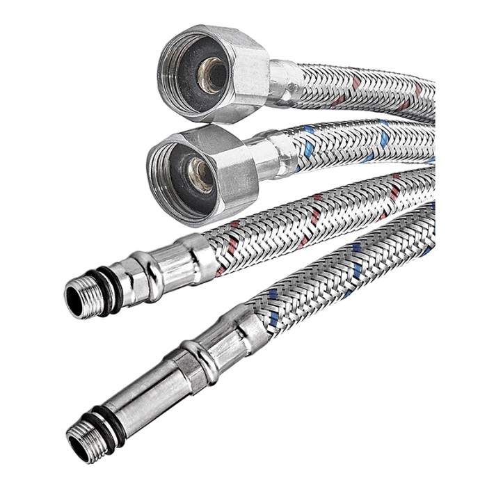 Гнучке підведення Champion FH-01-F1/2"xM10-50 нержавійка (пара) (AC0668) Гнучке підведення Champion FH-01-F1/2"xM10-50 нержавійка (пара) (AC0668)