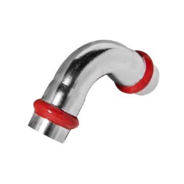 Коліно 90° дворозтрубне Koer KQ.L54-2 Press-Inox AISI 304 54x54 (KR6405)