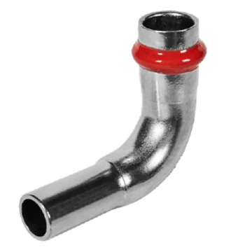 Коліно 90° однорозтрубне ВЗ Koer KQ.L22 Press-Inox AISI 304 22x22 (KR6394)