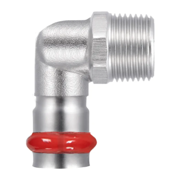 Коліно 90° ЗР Koer KQ.L2208M Press-Inox AISI 304 22x3/4