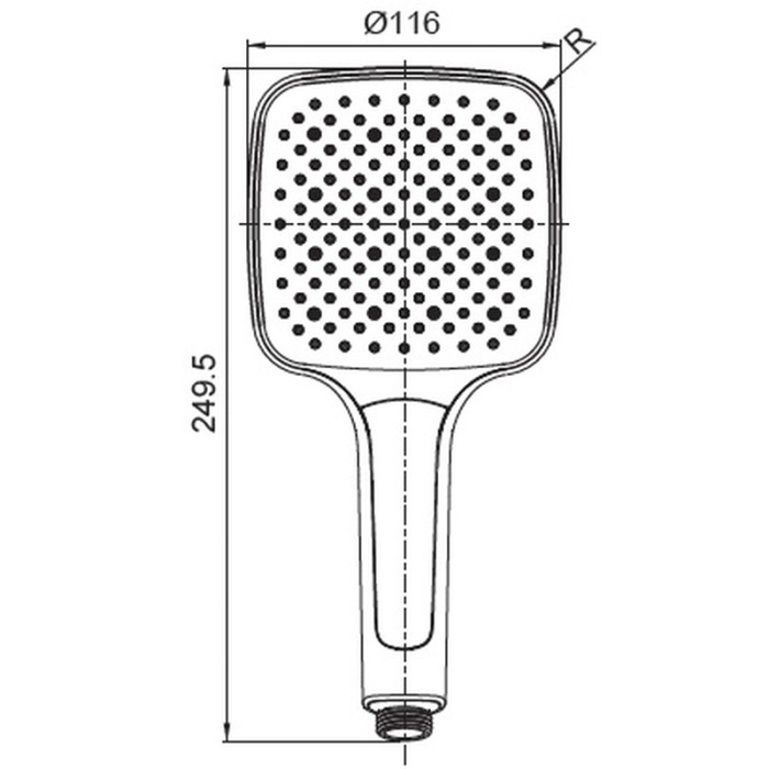 Лійка для душу Koer KP-0402-07 (3 функції) (KR4989) Лійка для душу Koer KP-0402-07 (3 функції) (KR4989)