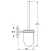 Туалетний йоржик у комплекті Grohe Bau Cosmopolitan Neutral (40463001)