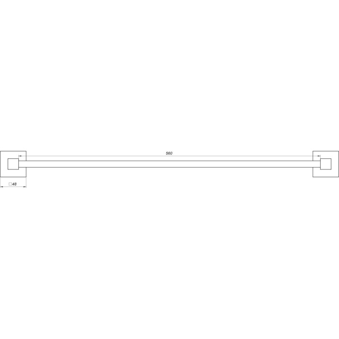 Тримач рушників Globus Lux SQ 9402-60 SUS304 Тримач рушників Globus Lux SQ 9402-60 SUS304
