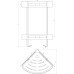 Полка подвійна кутова Globus Lux SQ9422