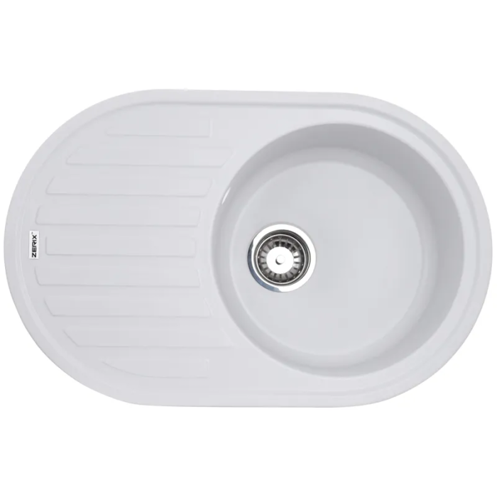 Мийка кухонна Zerix ZS-7750R-01 Біла (ZX4555) Мийка кухонна Zerix ZS-7750R-01 Біла (ZX4555)