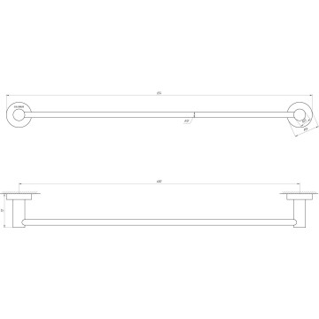 Тримач рушників Globus Lux SS 8402-60  SUS304