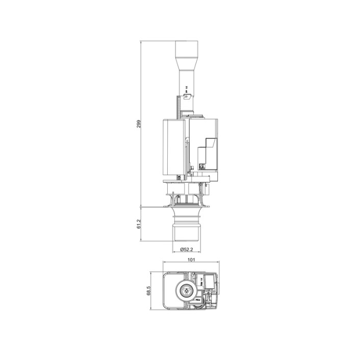 Арматура СПУСКНА для інсталяції KT-0407 KOER KT-1201 (KR5645) Арматура СПУСКНА для інсталяції KT-0407 KOER KT-1201 (KR5645)