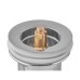 Донний клапан для раковини Koer PW-07-11 1 1/4'' з переливом автоматичний СLICK-СLACK (Біла керам.накл.) (KR5784)