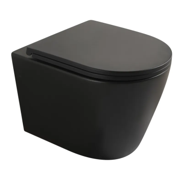 Унітаз підвісний Mixxus Premium BEVEL-0304-T1 BLACK 480x360x360mm сист. змиву TORNADO 1.0 (MP6677)