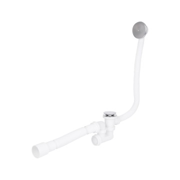 Сифон для ванни Lidz (WHI) 60 03 V002 02 з ревізією (вихід 50 мм)