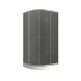 Душова кабіна з низьким піддоном Mixxus PLAIN SCT02-90x90x195-GR SATIN сіре тоноване скло 4мм (MI6898)
