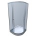 Душова кабіна з низьким піддоном Mixxus PLAIN SCT02-90x90x195-GR SATIN сіре тоноване скло 4мм (MI6898)