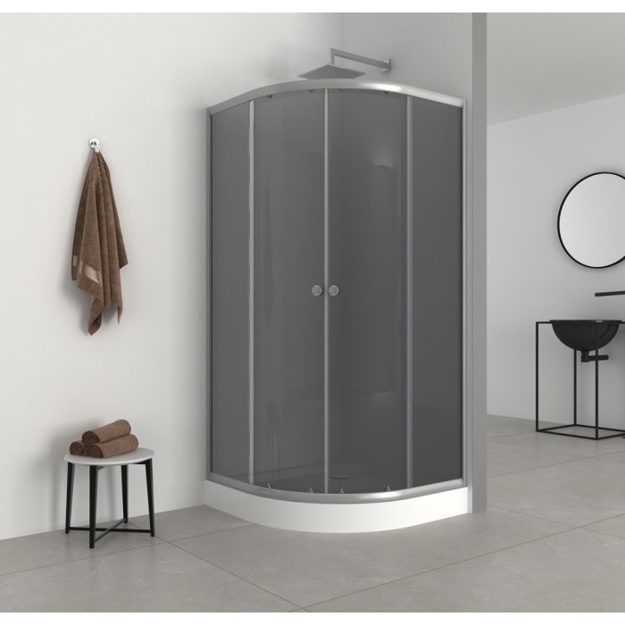 Душова кабіна з низьким піддоном Mixxus PLAIN SCT02-90x90x195-GR SATIN сіре тоноване скло 4мм (MI6898) Душова кабіна з низьким піддоном Mixxus PLAIN SCT02-90x90x195-GR SATIN сіре тоноване скло 4мм (MI6898)