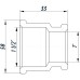 Муфта редукційна 1 1/2″х1″ВВ нікельована восьмигранна NM751O OPTIMUM