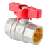 Кран кульовий ГГМ Koer Extreme KE.217-15 - 1/2" FF  ручка "метелик" червона (KR5756)