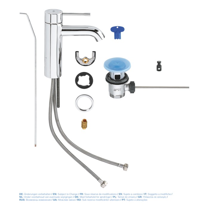 Змішувач для раковини S-розміру Grohe Essence New (23589001) Змішувач для раковини S-розміру Grohe Essence New (23589001)