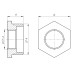 Футорка 1″х1/2″ЗВ латунна LF533S OPTIMUM