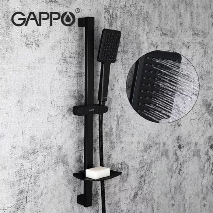Душовий гарнітур GAPPO G8013, чорний Душовий гарнітур GAPPO G8013, чорний