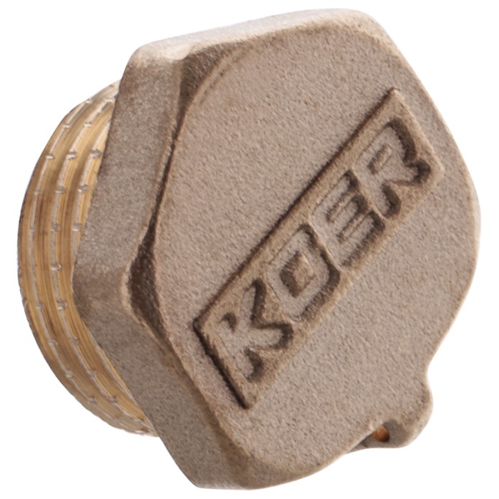 Заглушка Koer KF.P06M.WN - 1/2'' Н (без нікелю) (KR3023) Заглушка Koer KF.P06M.WN - 1/2'' Н (без нікелю) (KR3023)