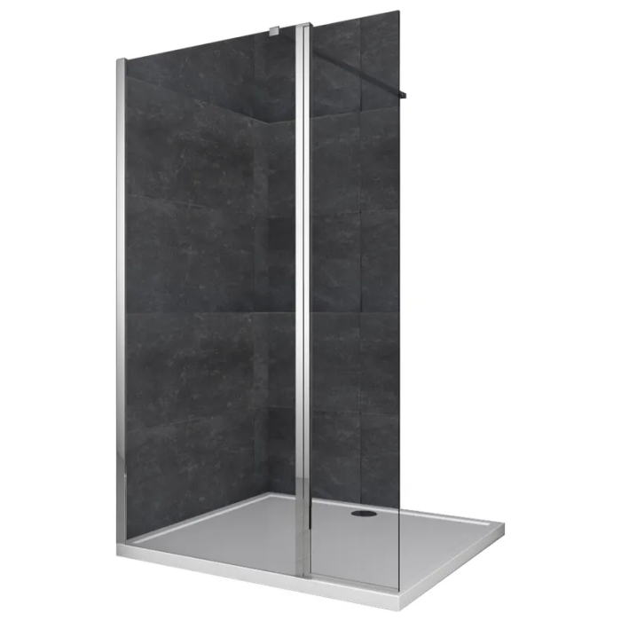 Душова перегородка Koer SR SP03-30x200-TR-01 Walk-In (рух.част) прозоре скло Easy Clean 8мм, хром (KR5399) Душова перегородка Koer SR SP03-30x200-TR-01 Walk-In (рух.част) прозоре скло Easy Clean 8мм, хром (KR5399)