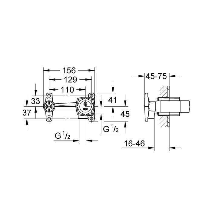 Прихована частина змішувача для раковини Grohe Non Rapido OHM (23319000) Прихована частина змішувача для раковини Grohe Non Rapido OHM (23319000)