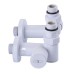 !Набір Кран вентильний кутовий з американкою SOLOMON LUX 1/2″ WHITE 7777_TEN (1уп.)