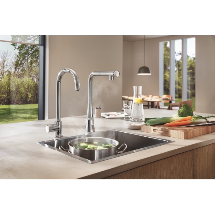 Змішувач для кухні з висувним виливом Grohe Zedra SmartControl (31593002) Змішувач для кухні з висувним виливом Grohe Zedra SmartControl (31593002)