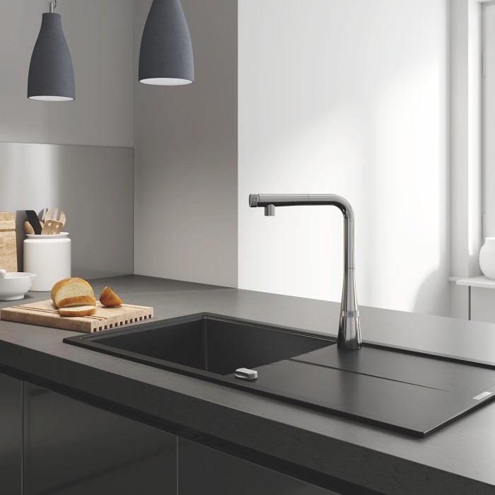 Змішувач для кухні з висувним виливом Grohe Zedra SmartControl (31593002) Змішувач для кухні з висувним виливом Grohe Zedra SmartControl (31593002)