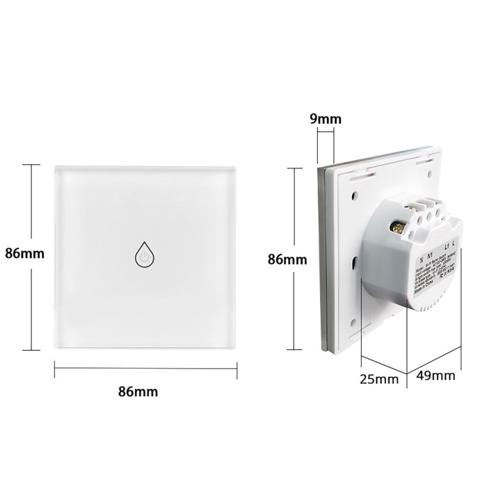 Контролер для водонагрівача Thermo Alliance (16А) з WiFi WS-EU-BW Контролер для водонагрівача Thermo Alliance (16А) з WiFi WS-EU-BW