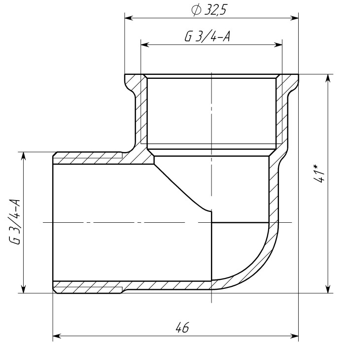 Кутник 3/4″ВЗ латунний LL443S OPTIMUM Кутник 3/4″ВЗ латунний LL443S OPTIMUM
