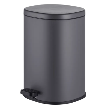 Відро для сміття з плавним закриттям овальне Mixxus Premium Olivary-TC0105 Graphite 5 л колір графіт (MI7063)