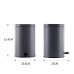 Відро для сміття з плавним закриттям овальне Mixxus Premium Olivary-TC0105 Graphite 5 л колір графіт (MI7063)