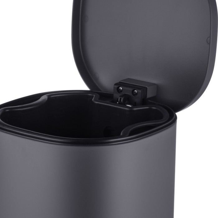 Відро для сміття з плавним закриттям овальне Mixxus Premium Olivary-TC0105 Graphite 5 л колір графіт (MI7063) Відро для сміття з плавним закриттям овальне Mixxus Premium Olivary-TC0105 Graphite 5 л колір графіт (MI7063)