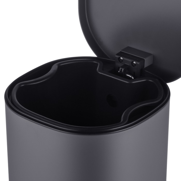Відро для сміття з плавним закриттям овальне Mixxus Premium Olivary-TC0105 Graphite 5 л колір графіт (MI7063) Відро для сміття з плавним закриттям овальне Mixxus Premium Olivary-TC0105 Graphite 5 л колір графіт (MI7063)