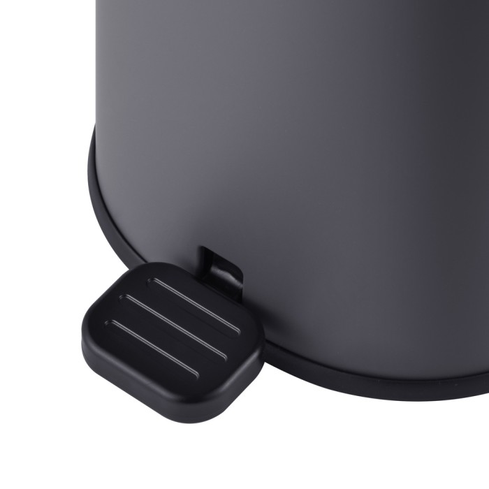 Відро для сміття з плавним закриттям овальне Mixxus Premium Olivary-TC0105 Graphite 5 л колір графіт (MI7063) Відро для сміття з плавним закриттям овальне Mixxus Premium Olivary-TC0105 Graphite 5 л колір графіт (MI7063)