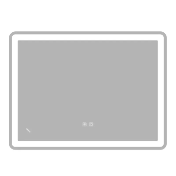 Дзеркало Zerix Mirra MR05-70x50-REVERSE з LED Touch, Anti-fog, димером, регулятором яскравості (ZX6055)