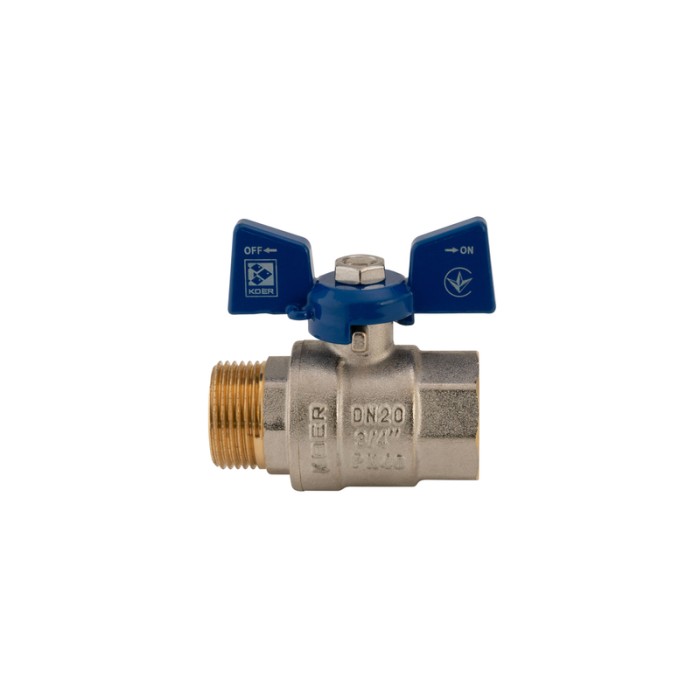 Кран кульовий Koer 3/4" ГШМ (KR.218.B) синій (KR2723) Кран кульовий Koer 3/4" ГШМ (KR.218.B) синій (KR2723)